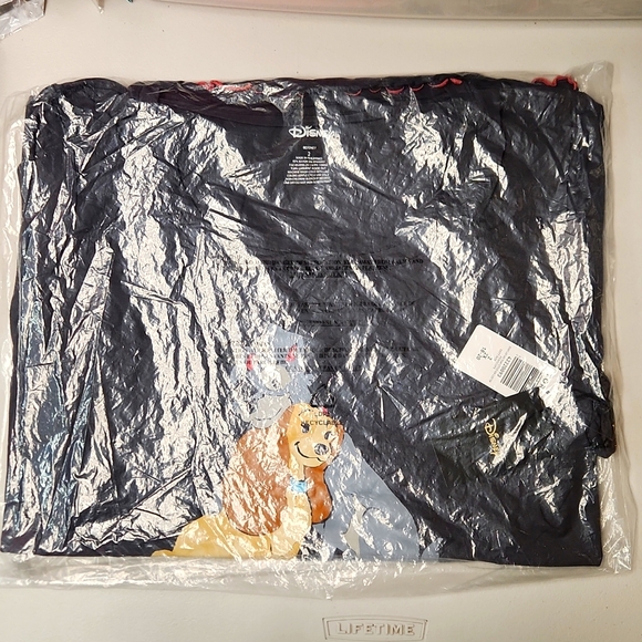 ❤️NWT VINTAGE TORRII DISNEY LADY AND THE TRAMP LETTUCE EDGE TEE - PLUS SIZE - Picture 5 of 15